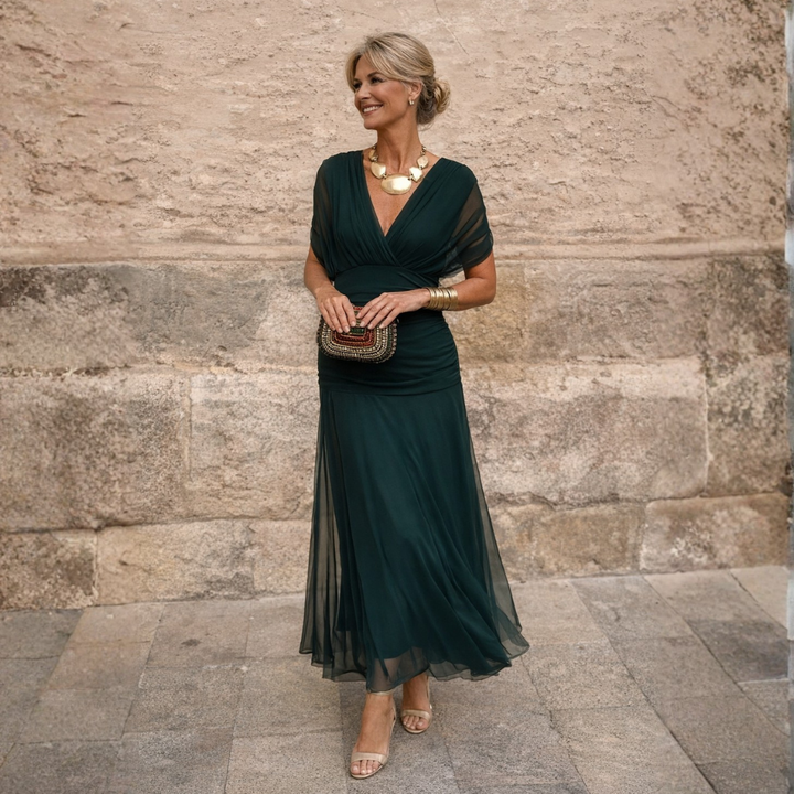 Megan | Elegant Green Dress