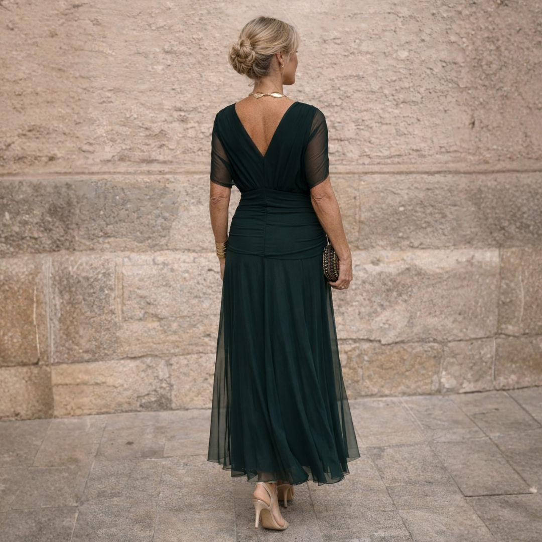 Megan | Elegant Green Dress