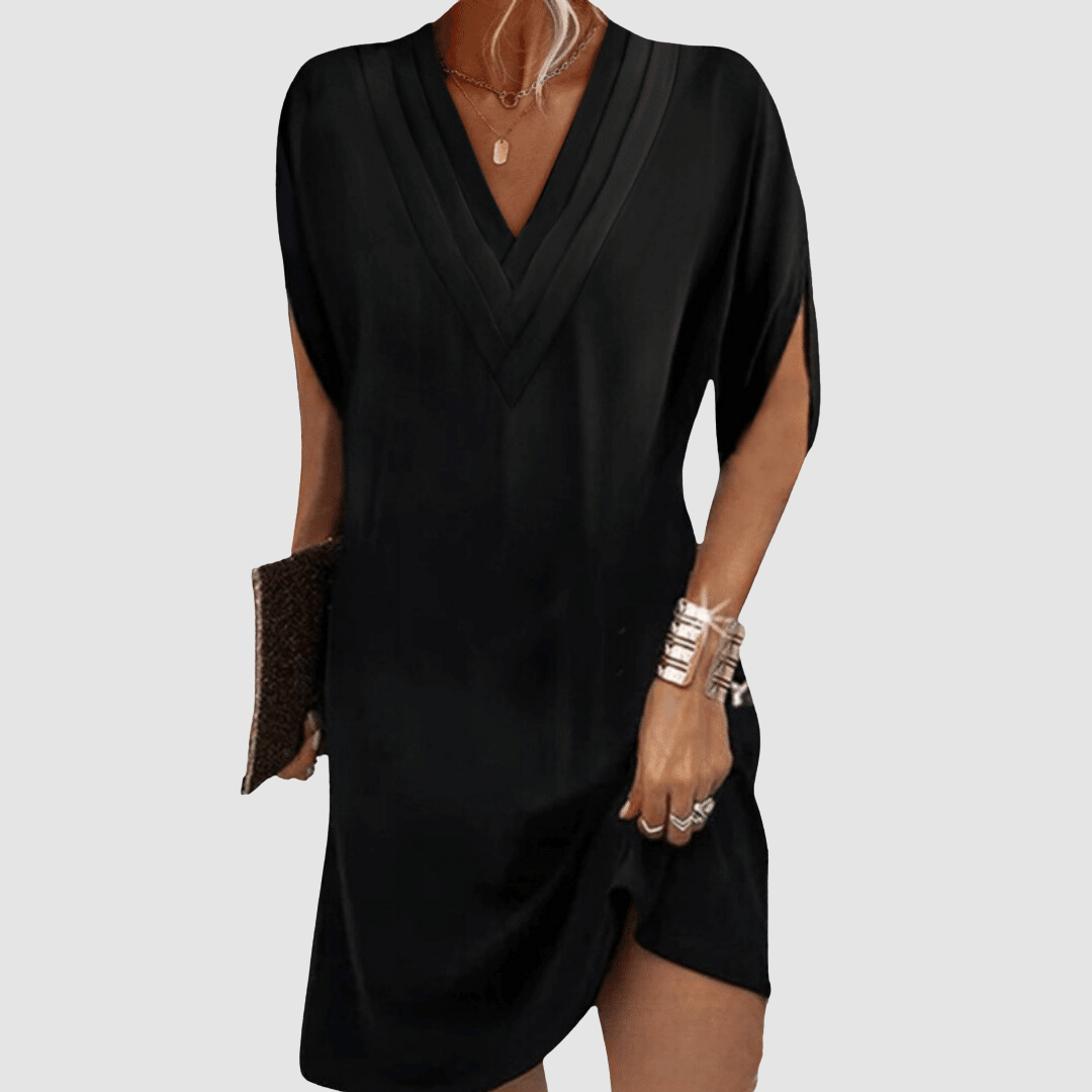 Alysa™ Elegant Half-Sleeve Dress